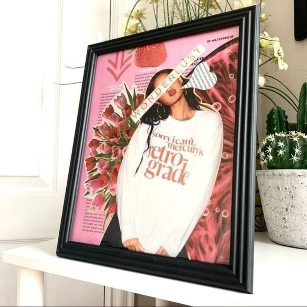 Deluxe Retrograde Theme Handmade 8x10 Collage